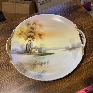 Vintage Japanese Nippon hand painted plate